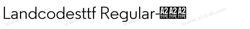 Landcodesttf Regular字体转换